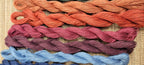 Linen 10 Skein Mini Set. Nature Grown Yarn. Natural Dyed. 600 Yards Total. Great for fine knitting, crochet, slow stitching and thread art