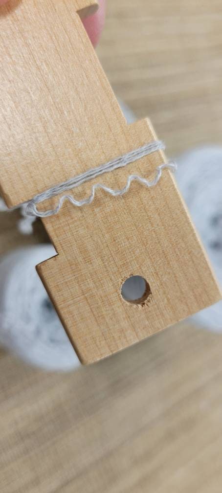 Reclaimed Cotton Gray Thread. Repurposed Recycled Sweater Yarn. Thread or Lace Weight. Great for Upcycle Projects.