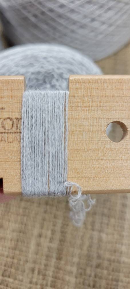 Reclaimed Cotton Gray Thread. Repurposed Recycled Sweater Yarn. Thread or Lace Weight. Great for Upcycle Projects.