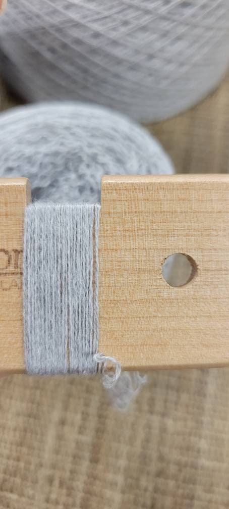 Reclaimed Cotton Gray Thread. Repurposed Recycled Sweater Yarn. Thread or Lace Weight. Great for Upcycle Projects.
