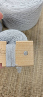 Reclaimed Cotton Gray Thread. Repurposed Recycled Sweater Yarn. Thread or Lace Weight. Great for Upcycle Projects.