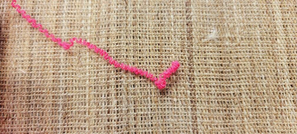 Reclaimed Cotton Hot Pink Thread. Repurposed Recycled Sweater Yarn. Thread or Lace Weight. Great for Upcycle Projects.