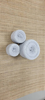 Reclaimed Cotton Gray Thread. Repurposed Recycled Sweater Yarn. Thread or Lace Weight. Great for Upcycle Projects.