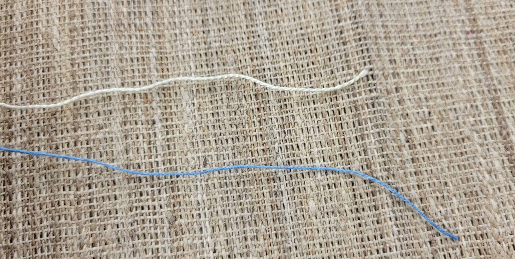 Black Thread - 10 Yards Linen 100% Organic Yarn Naturally Dyed Kasheem Iron Water. Slow Stitch, Embroidery, Stitching, Sewing or Thread Work