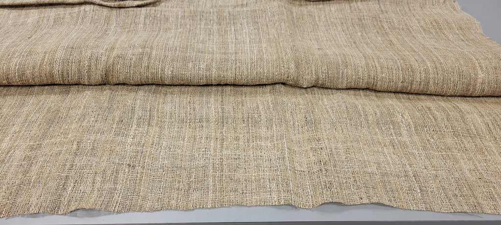 Hemp Hand-Woven Fabric. By the 1/2 Yard. 100% Plant Fiber. 45" Wide