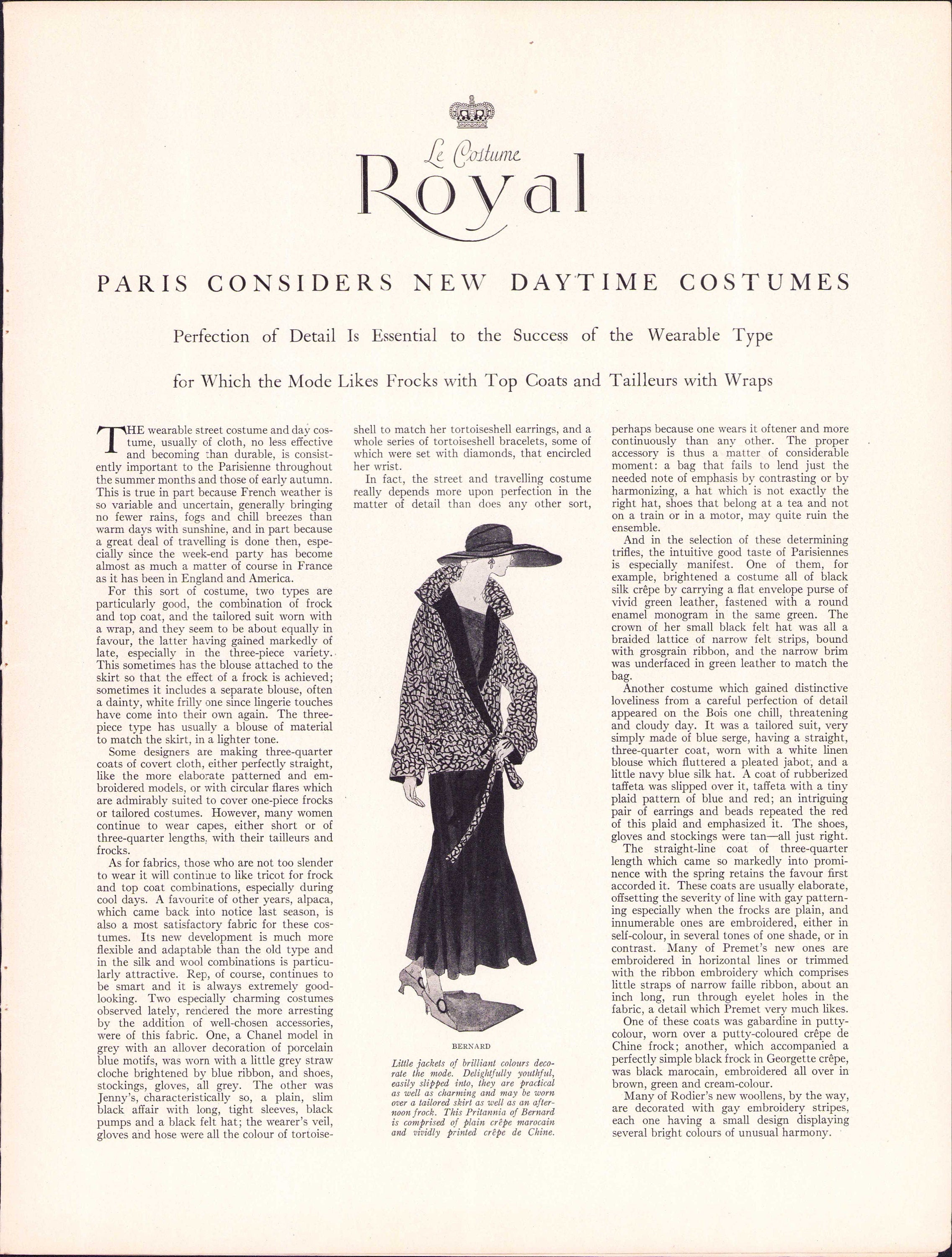1923 Le Costume Royal August, Pattern Catalog E-book INSTANT DOWNLOAD 1920s Women's and Children's Fashion Magazine, Vol 27, No 11.