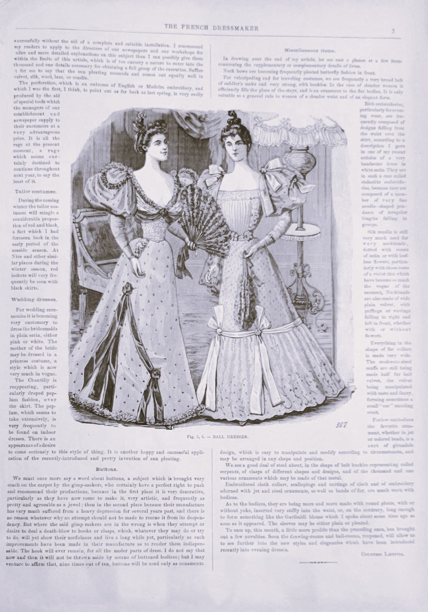1895 The French Dressmaker January. A. McDowell & Co. Ladies' Fashion Mail Order Journal Catalog, Mail Order, E-book DOWNLOAD, Vol 11 No 1.