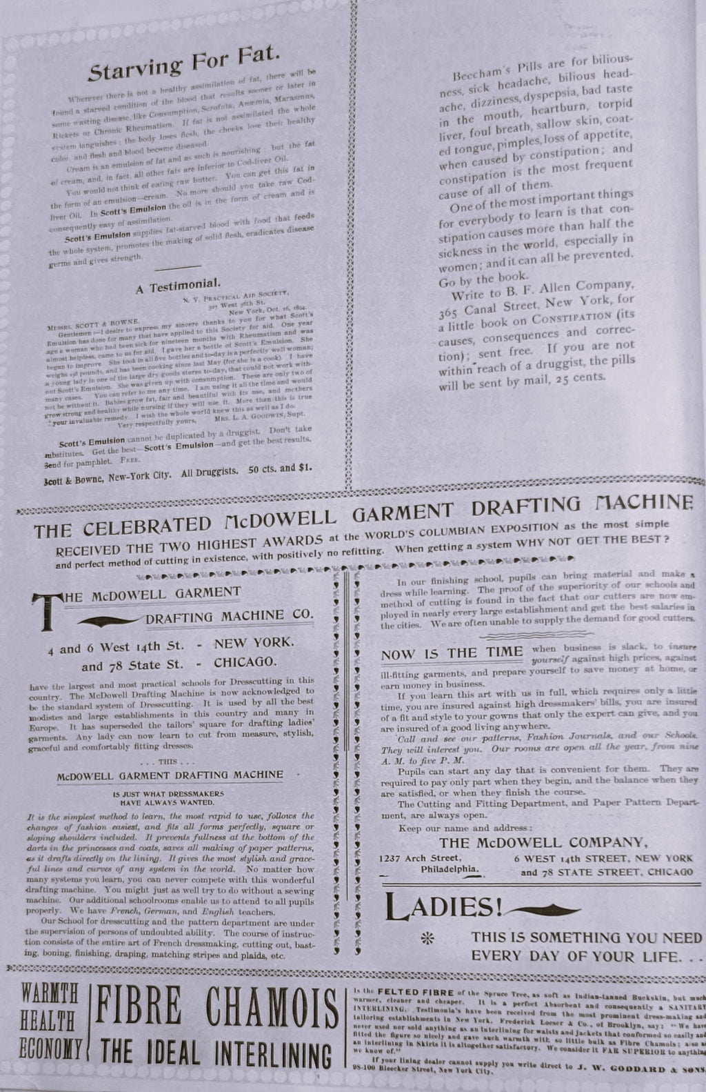 1895 The French Dressmaker January. A. McDowell & Co. Ladies' Fashion Mail Order Journal Catalog, Mail Order, E-book DOWNLOAD, Vol 11 No 1.