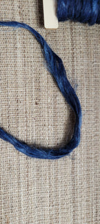 Hemp 1 oz Indigo Silver Fiber Dyed Blue. Great for Spinning, Knitting, Weaving, Crafts, ect.