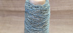 Hemp Yarn, 200 Yards, Light Indigo Dyed. Hand-Spun Skein Natural, Great for Kitting, Basketry, Crochet, Weaving, Slow Stitching & Fiber Arts