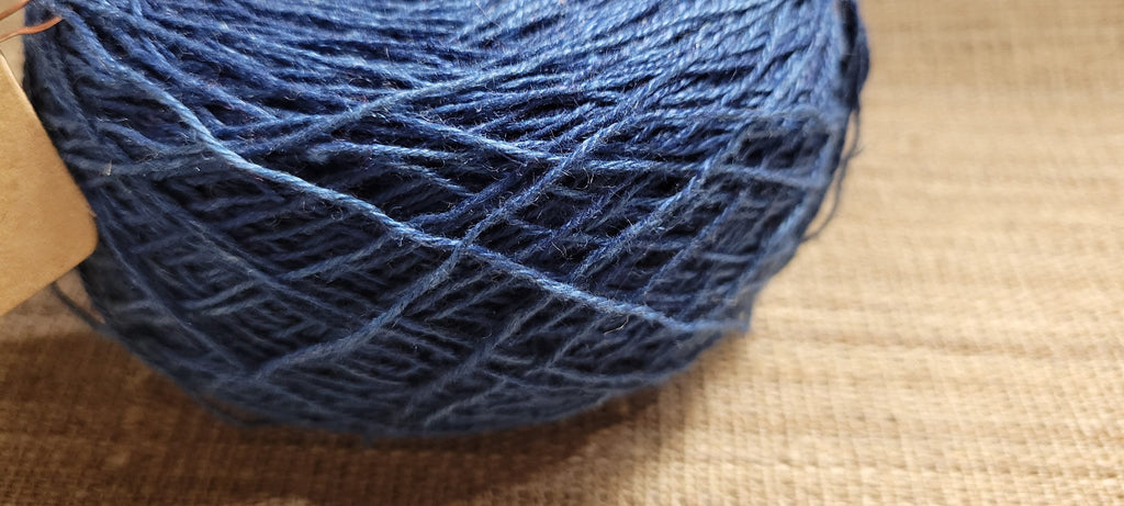 Blue Hemp 100% 3-ply Yarn 250 Yards Natural Fine Twine Great for Kitting, Crochet, Craft, Fiber Arts