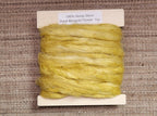 Hemp 1 oz Marigold Silver Fiber Dyed Yellow. Great for Spinning, Knitting, Weaving, Crafts, ect.