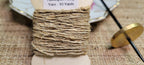 Hemp Yarn, 10 Yards, Hand Spun, Natural Fiber. Great for Slow Stitch, Embroidery, Mending, Crafts and Fiber Arts. Bobbin.