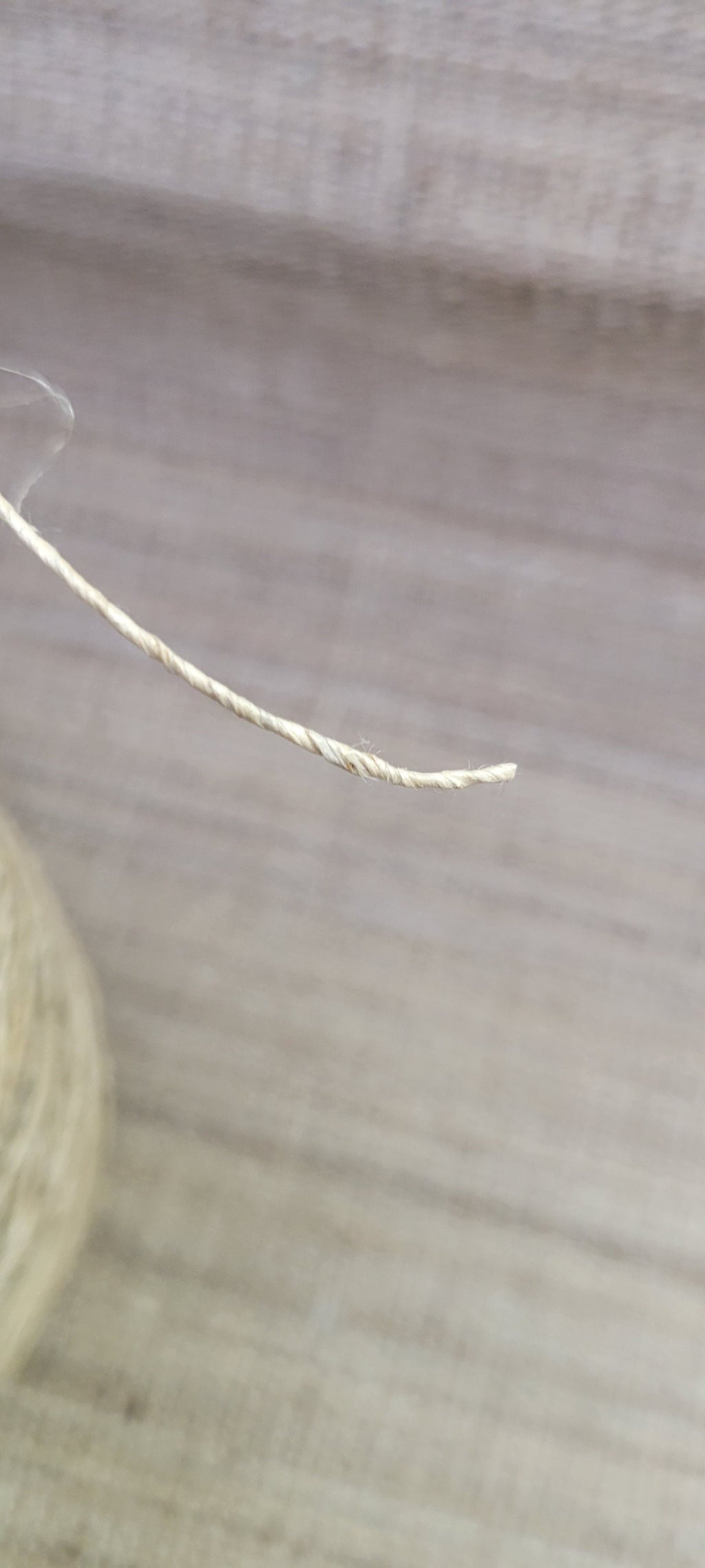 Hemp Yarn Cone, Hand-Spun Skein, Natural, Great for Kitting, Basketry, Crochet, Weaving, Craft, Slow Stitching and Fiber Arts