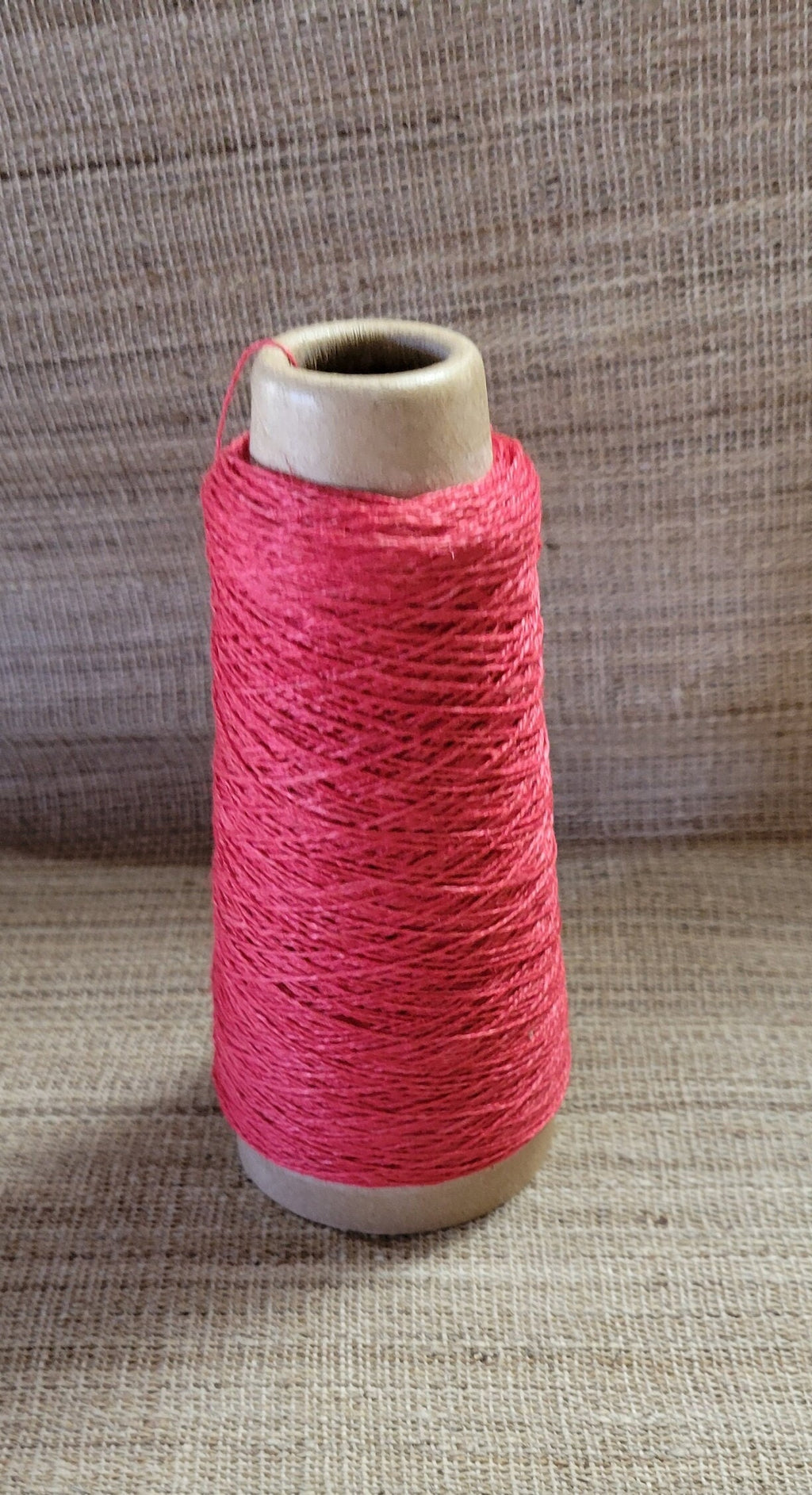Red Hemp 100% 2-ply Yarn 250 Yards Natural Fine Twine Great for Kitting, Crochet, Craft, Fiber Arts