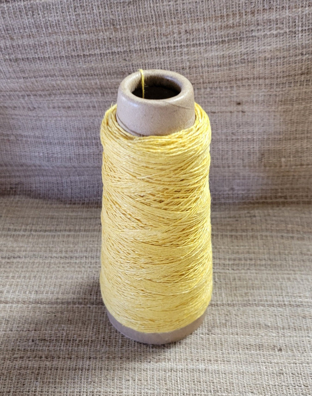 Yellow Hemp 100% 2-ply Yarn 250 Yards Natural Fine Twine Great for Kitting, Crochet, Craft, Fiber Arts