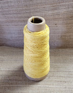 Yellow Hemp 100% 2-ply Yarn 250 Yards Natural Fine Twine Great for Kitting, Crochet, Craft, Fiber Arts