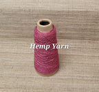 Hemp Yarn 2-ply, 250 Yards. Maroon Natural Fine Twine. Great for Kitting, Crochet, Craft, Fiber Arts