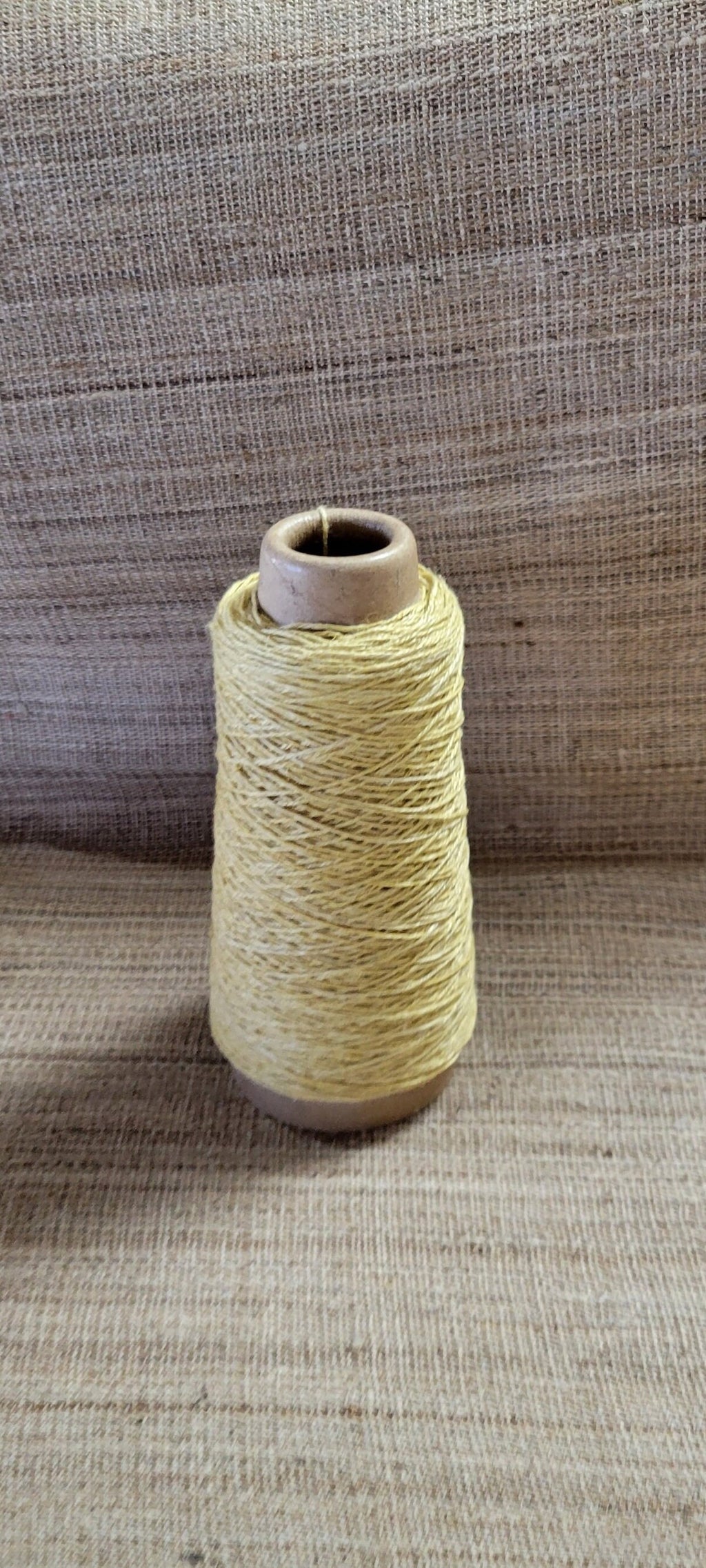 Yellow Hemp 100% 3-ply Yarn 250 Yards Natural Fine Twine Great for Kitting, Crochet, Craft, Fiber Arts
