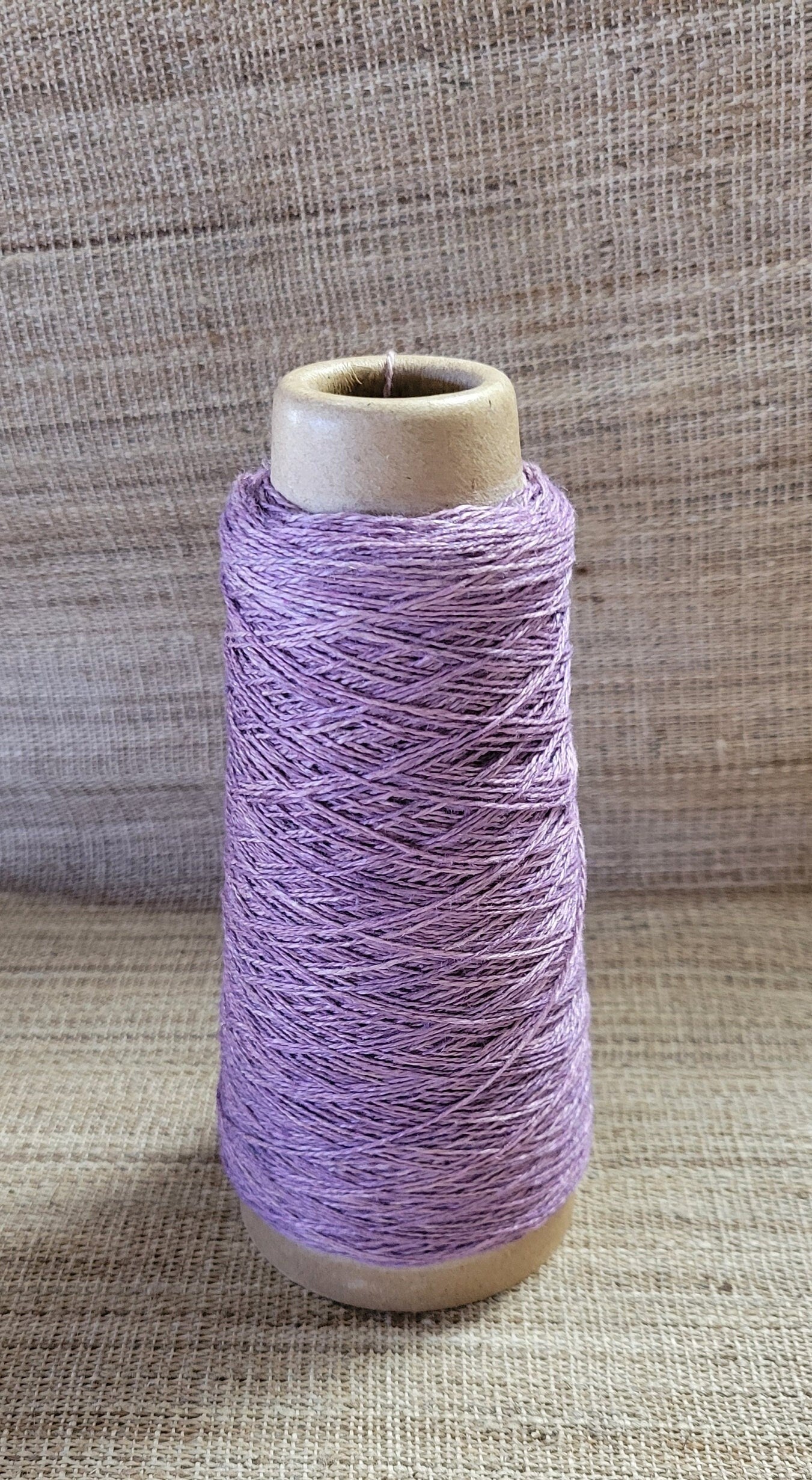Purple Yarn. Hemp 100% 2-ply Yarn 250 Yards Natural Fine Twine Great for Kitting, Crochet, Craft, Fiber Arts