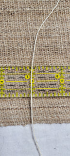 Hemp Thread, 10 Yards, Natural Fiber. 2-ply / 10/2. Great for Slow Stitch, Embroidery, Mending, Crafts and Fiber Arts. Bobbin.