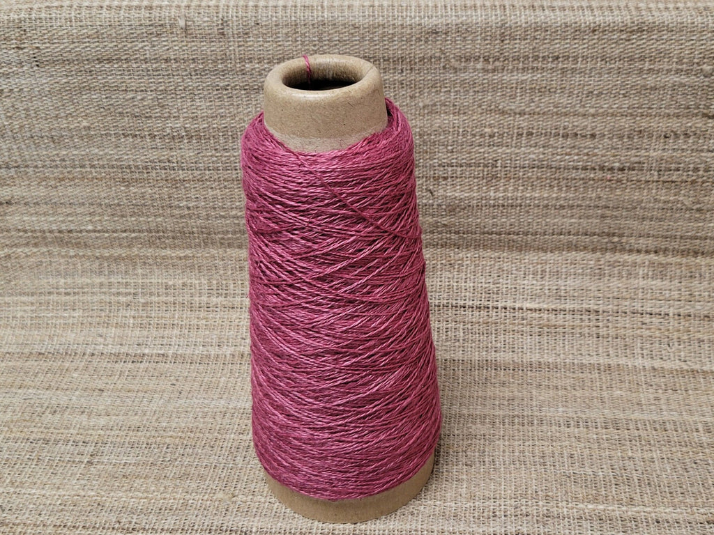 Hemp Yarn 2-ply, 250 Yards. Maroon Natural Fine Twine. Great for Kitting, Crochet, Craft, Fiber Arts