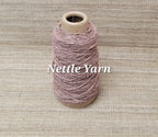 Nettle Yarn - Dyed Black Walnut & Madder - Hand Spun. Red / Brown. Great for Kitting, Crochet, Weaving, Craft, Fiber Arts