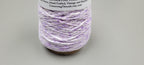 Cotton Yarn Splatter Purple and White, Hand Spun, 2 Ply Fingering Weight on Cone. Great for Knitting, Crochet, Weaving, Big Stitching
