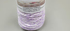 Cotton Yarn Splatter Purple and White, Hand Spun, 2 Ply Fingering Weight on Cone. Great for Knitting, Crochet, Weaving, Big Stitching