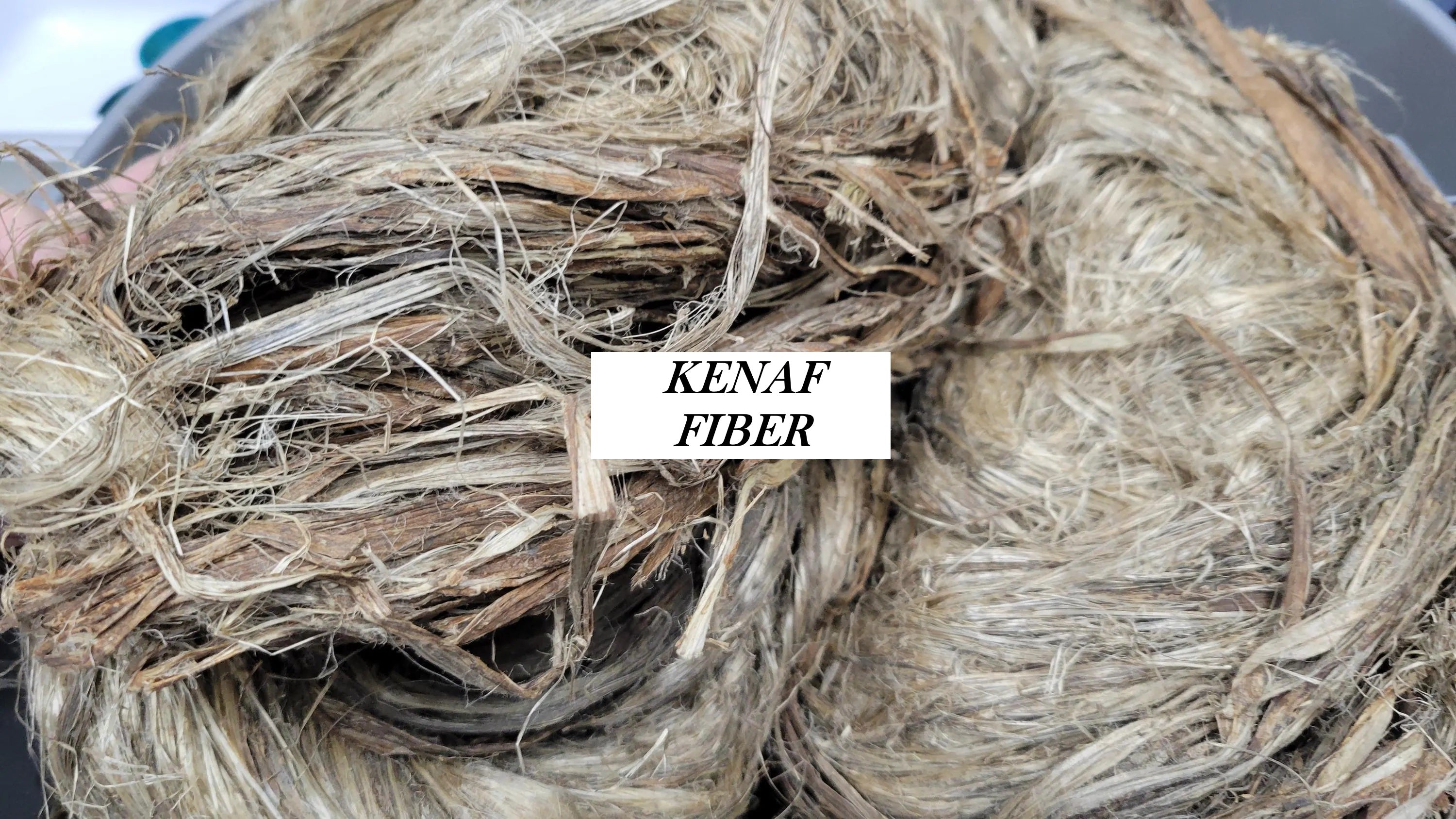 Kenaf Long Fiber Bundle. Natural Semi-Combed Fiber. 1 ounce.