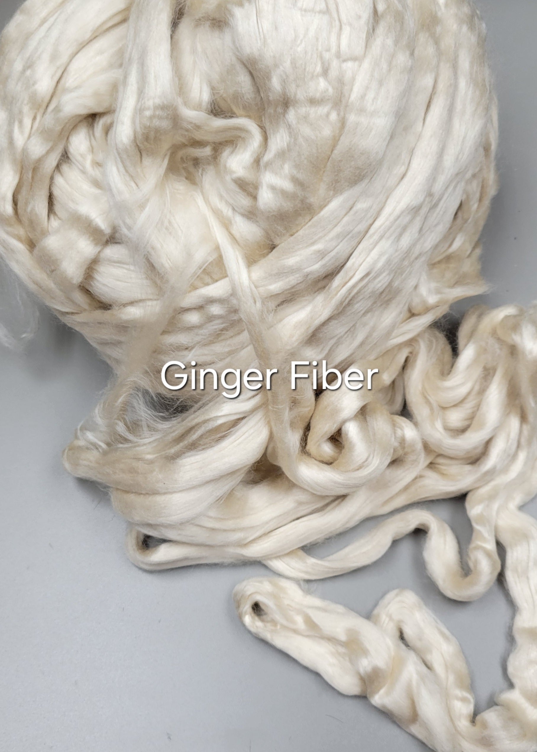 Ginger Fiber (RCFs). 1 ounce. Combed Sliver.