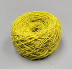 Hemp Dyed Yarn. Yellow. Hand-Spun Skein, 200 Yards.