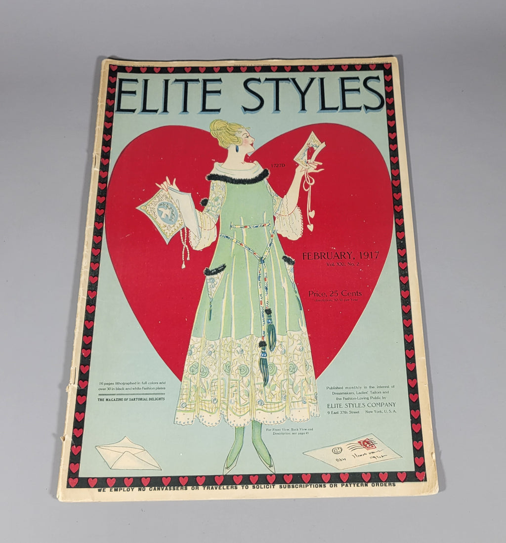 Elite Styles 1917 February Dressmaker Tailor Fashion Catalog Ladies