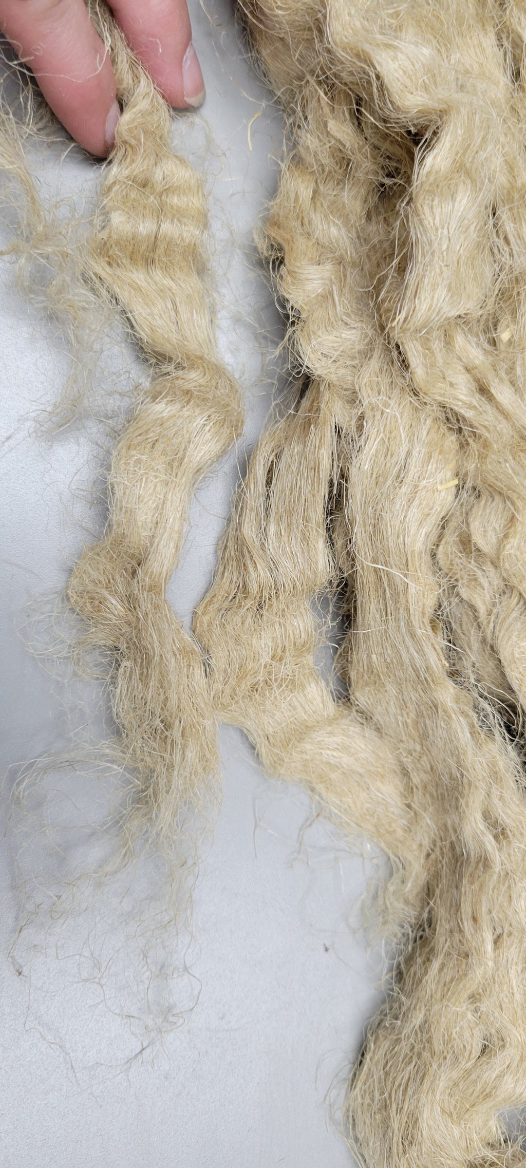 Flax Fiber Natural Top Sliver. 2 oz.