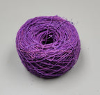 Hemp Dyed Yarn. Purple. Hand-Spun Skein, 200 Yards.
