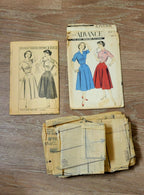 Advance 8413, Printed Sewing Pattern, Misses' Separates Dress, Size 16, ca 1957