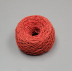 Hemp Dyed Yarn. Red. Hand-Spun Skein, 200 Yards. (Copy)