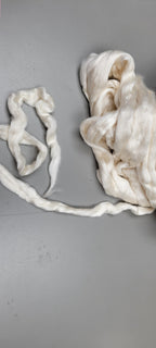 Lemon Fiber (RCFs). 1 ounce. Combed Sliver.