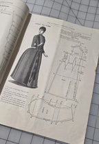 National GARMENT Cutter Book, 1890, Clothing Patterns, Goldsberry. Original Draft at Home.