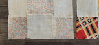 Vintage Quilt Squares 8" Four Patch, Unfinished Project. 1910s - 1930s