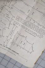 National GARMENT Cutter Book, 1890, Clothing Patterns, Goldsberry. Original Draft at Home.