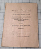 National GARMENT Cutter Book, 1890, Clothing Patterns, Goldsberry. Original Draft at Home.