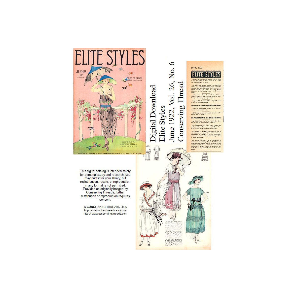 The Elite Styles. June 1922. Vol 26 No 6. E-book DOWNLOAD.📥